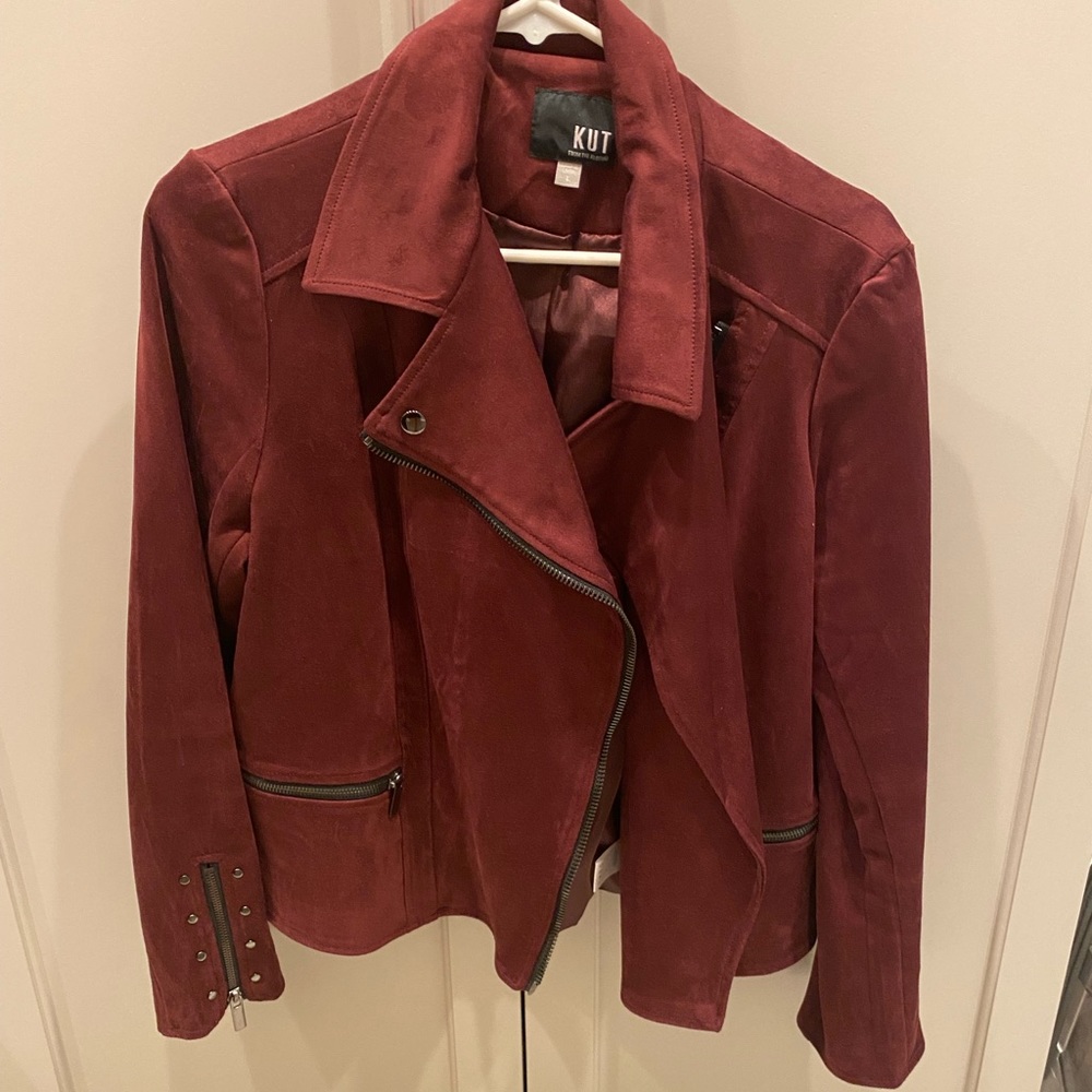 Kut From the Kloth Eveline Vegan Suede Moto Jacket